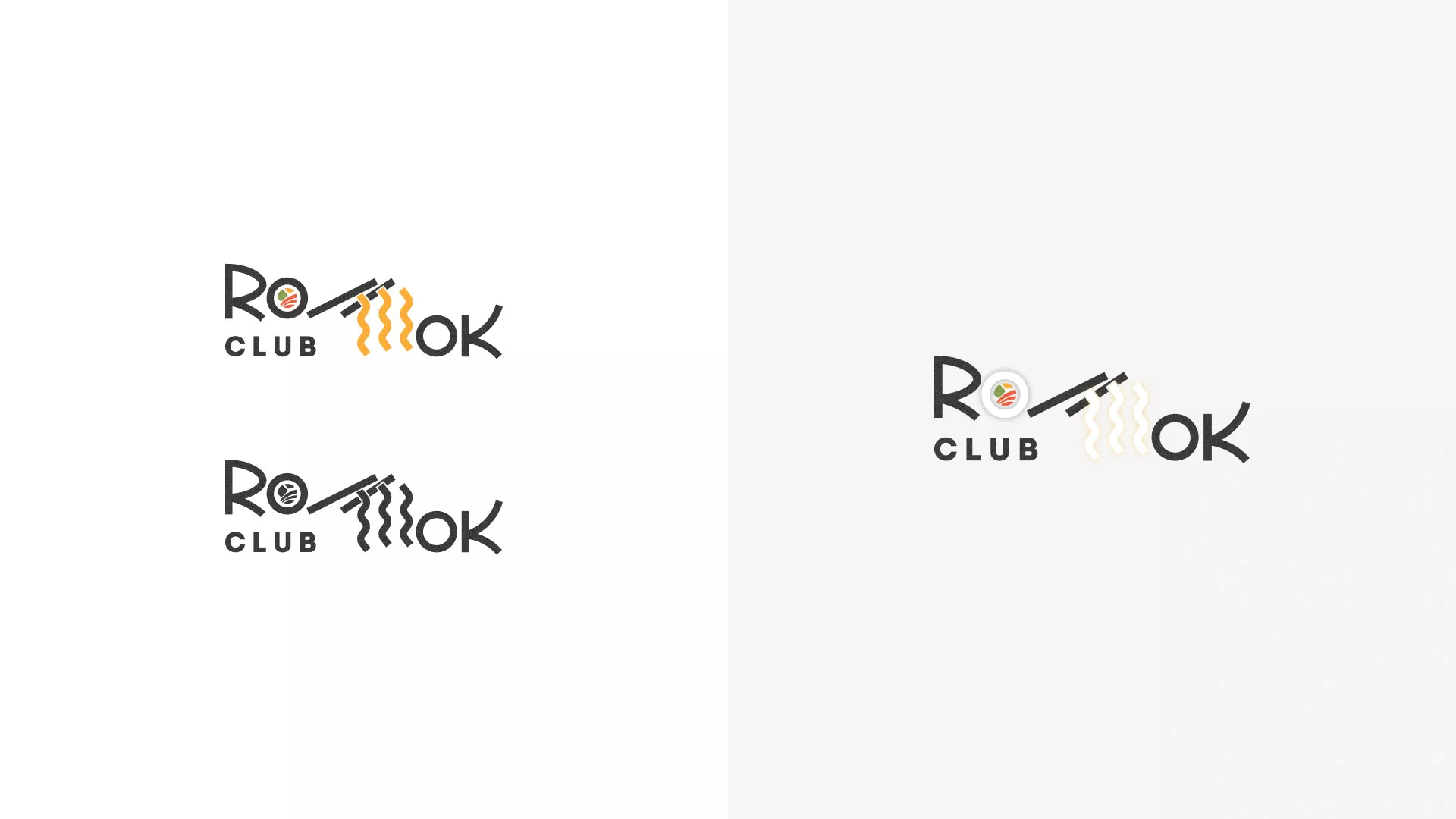 Создание логотипа суши-бара «Roll Wok Club» в Шумерле